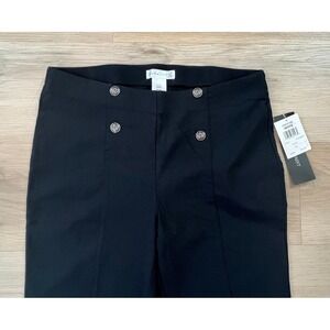 Retrology Women's Black Pants - Petite Medium - Steampunk, Dark Academia‎